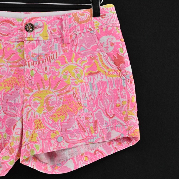 Lilly Pulitzer Callahan Shorts Size 2 Pink More Kinis in the Keys Pink Pout - Picture 11 of 14